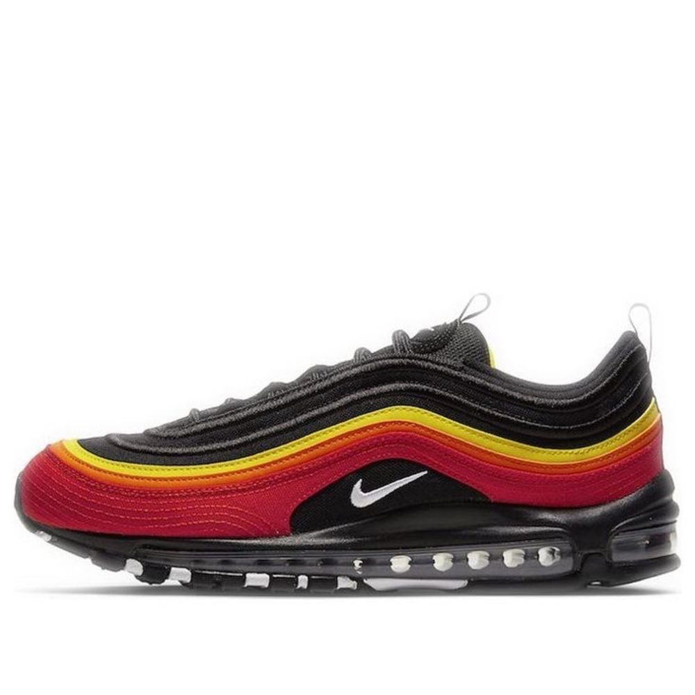 Nike Men’s Air Max 97 Sneakers - Black, Red, Yellow